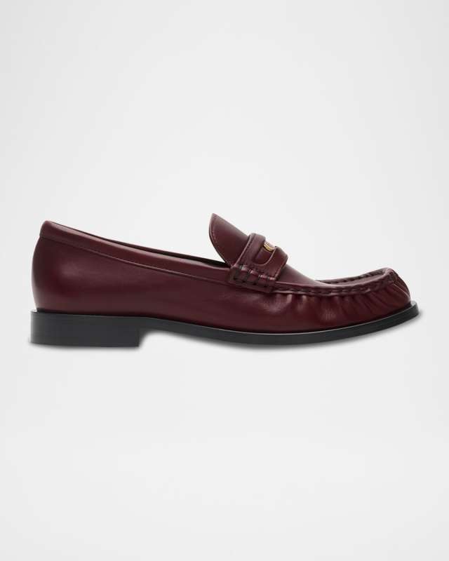 Cadet Grained Calf Leather Penny Loafers